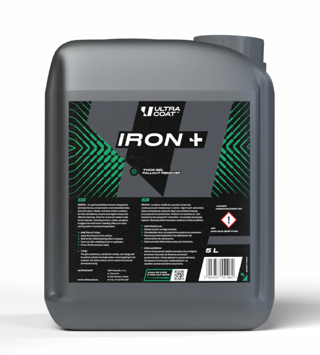 Ultracoat Iron+ Jel Formüllü Demir Tozu ve Jant Temizleyici 5 lt