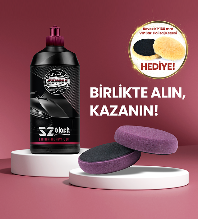 Scholl Concepts S2 Black High Performance Compound 500 ml ve Scholl Concepts L Premium Medium Pad Purple 170/25 mm