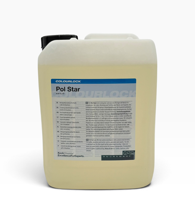 Koch Chemie PO Pol Star 5 lt Profesyonel Hassas Tekstil, Alcantara ve Deri Temizleyici